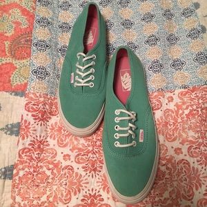 Vans authentic low pro in turquoise